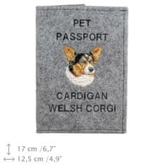 Artdog Welsh Corgi Cardigan - etui za pasji potni list, ovitek za dokumente, potovalno darilo znamke Art-Dog