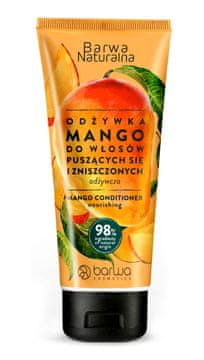 BARWA Barwa kozmetika Barwa naravni balzam za skodrane in poškodovane lase z okusom manga - hranilni 200 ml