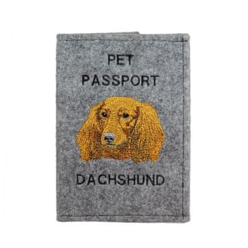 Artdog Dolgodlaki jazbečar - etui za pasji potni list, ovitek za dokumente, potovalno darilo znamke Art-Dog