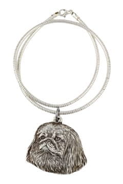 Artdog Pekinezer - ogrlica za pse, unikaten nakit za ljubitelje psov, unikaten obesek s kačo znamke Art-Dog
