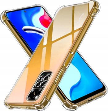 shumee Ovitek za Xiaomi Redmi Note 11 / 11s, odporen proti udarcem, prozoren, oklepljen hrbtni del + steklo