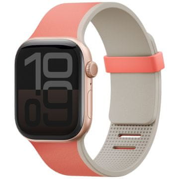 UNIQ Uniq Revix IV Premium pašček za Apple Watch 49/46/45/44 mm Edition, reverzibilen, magneten, roza-bež