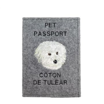 Artdog Coton de Tulear - etui za pasji potni list, ovitek za dokumente, darilo za potovanje znamke Art-Dog