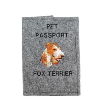 Artdog Žičasti fox terier - etui za pasji potni list, ovitek za dokumente, potovalno darilo znamke Art-Dog
