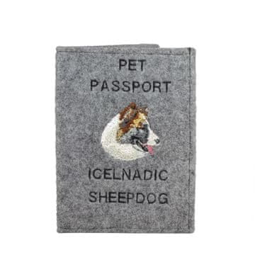 Artdog Islandski ovčar - etui za pasji potni list, ovitek za dokumente, darilo za potovanje znamke Art-Dog