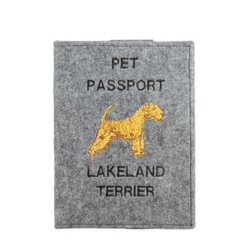Artdog Lakeland terier - etui za pasji potni list, ovitek za dokumente, darilo za potovanje znamke Art-Dog