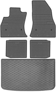shumee Fiat 500L Hatchback od 2012-2022 komplet - gumijaste avtotesnine + zaščitna preproga za prtljažnik
