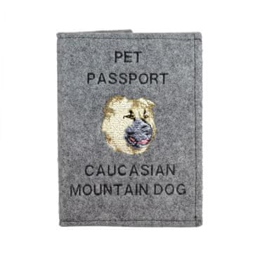 Artdog Kavkaški ovčar - etui za pasji potni list, ovitek za dokumente, darilo za popotnike znamke Art-Dog