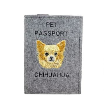 Artdog Dolgodlaki čivava - etui za pasji potni list, ovitek za dokumente, potovalno darilo znamke Art-Dog