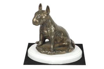 Artdog Bulterier, Bulterier III - kipec psa, figurica na belem podstavku, pokal za pasjo razstavo Art-Dog