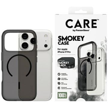 PanzerGlass Ovitek Care by PanzerGlass Flagship Urban Explorer v črni barvi MagSafe za iPhone 17 Pro dimljeni