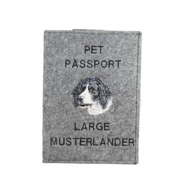 Artdog Münsterländer - etui za pasji potni list, ovitek za dokumente, potovalno darilo podjetja Art-Dog