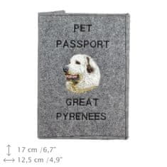 Artdog Veliki Pireneji - etui za pasji potni list, ovitek za dokumente, potovalno darilo znamke Art-Dog