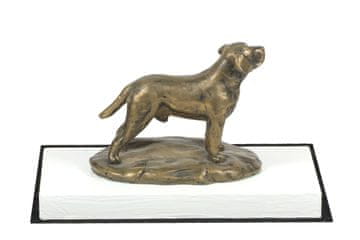 Artdog Labradorski prinašalec - kipec psa, figurica na belem podstavku, pokal za pasjo razstavo Art-Dog