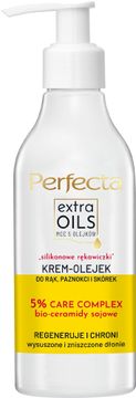 DAX Perfecta Extra Oils kremasto olje za roke, nohte in obnohtno kožico - silikonske rokavice 195 ml