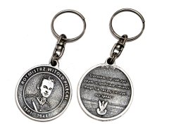 Witold Pilecki - posrebren obesek za ključe, okras za torbo, obesek za nahrbtnik znamke