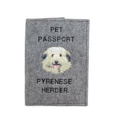 Artdog Pirenejski ovčar - etui za potni list, ovitek za dokumente, darilo za potovanje znamke Art-Dog