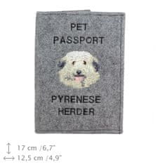 Artdog Pirenejski ovčar - etui za potni list, ovitek za dokumente, darilo za potovanje znamke Art-Dog