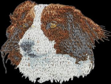 Artdog Kooikerhondje - našitek v obliki psa, vezeni našitek, edinstvena dekoracija nahrbtnika Art-Dog