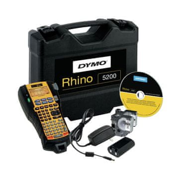 Dymo Dymo Rhino 5200 komplet etuijev, termalni prenos, 180 x 180 DPI, črna in rumena, ABC, S0841400