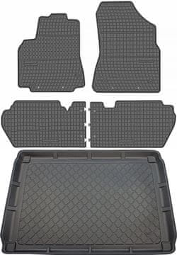 shumee Citroen Berlingo II Kombivan od 2008-08.2018 komplet - gumijasti tepihi + tepih za prtljažnik