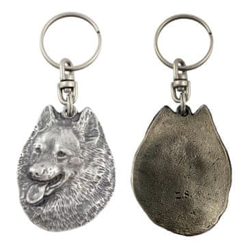 Artdog Spitz - posrebren obesek za ključe s psom, okras za torbo, obesek za nahrbtnik znamke Art-Dog