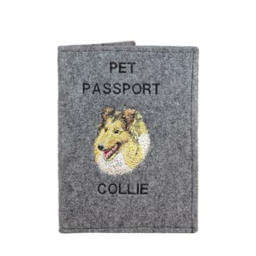 Artdog Rough Collie - etui za pasji potni list, ovitek za dokumente, potovalno darilo znamke Art-Dog