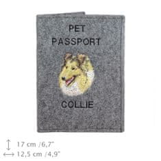 Artdog Rough Collie - etui za pasji potni list, ovitek za dokumente, potovalno darilo znamke Art-Dog