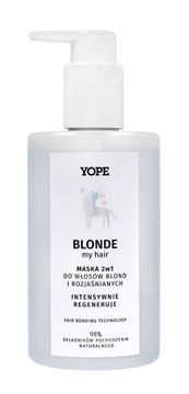 Yope Yope Blonde My Hair maska 2 v 1 za blond in posvetljene lase - intenzivna regeneracija 300 ml