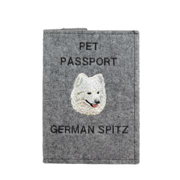 Artdog Nemški špic - etui za pasji potni list, ovitek za dokumente, potovalno darilo znamke Art-Dog