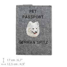 Artdog Nemški špic - etui za pasji potni list, ovitek za dokumente, potovalno darilo znamke Art-Dog