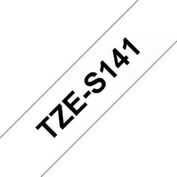 Brother Brother trak črne barve na prozornem 18 mm TZeS141, TZ, 8 m, 1 kos, blister, 1,8 cm, TZES141