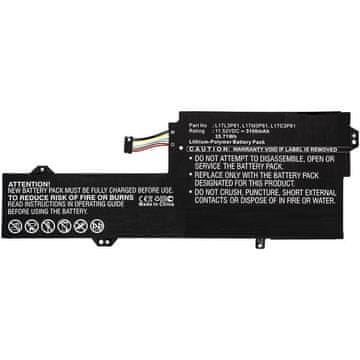 CoreParts Baterija za prenosnik Lenovo CoreParts, Li-Pol 35,71 Wh 11,52 V 3100 mAh, črna, mbxle-BA0286