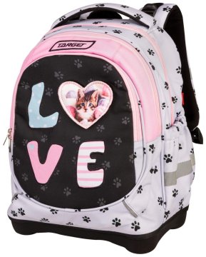 Target Šolski nahrbtnik 1 triado Superlight Petit I love pets 28051