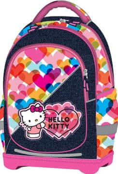 Target Nahrbtnik super light za šolo Hello Kitty Heart jeans blue/multicolor