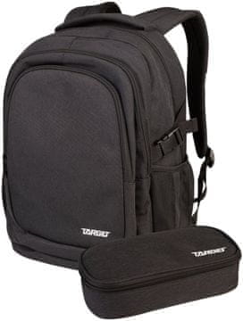 Target Šolska torba za 2 triado URB-X Melange Black 28715
