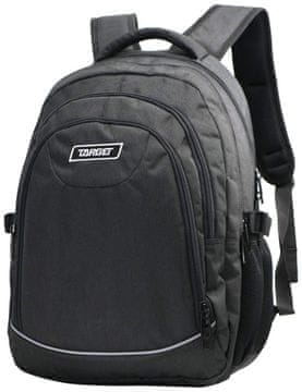 Target Šolski nahrbtnik 4Zip Melange Black 28154