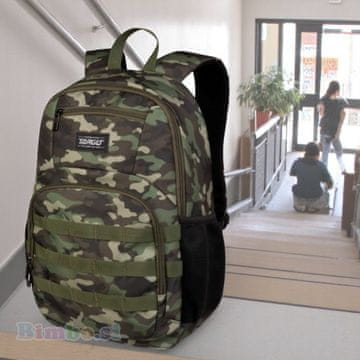 Target Šolski nahrbtnik SEUL Camo Green 27237 - šolska torba za drugo triado