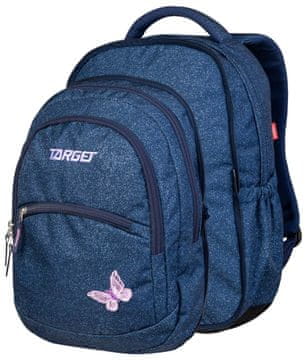 Target Šolska torba 2v1 Denim Butterfly 26941