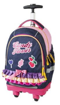 Target SMART Trolley Candy Flower 17917 - šolska torba na kolesih