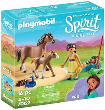 Playmobil Pru s konjem in žrebetom 70122 - Spirit