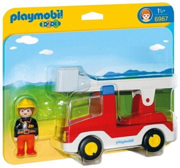 Playmobil GASILSKI TOVORNJAK ENOTE Z LESTVIJO 6967 - Playmobil 1.2.3