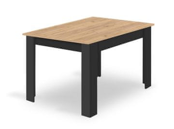 shumee NP 120x80 Artisan miza, črne noge