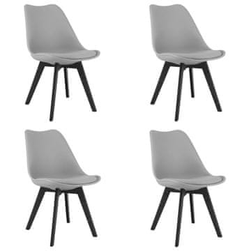 shumee Stol Mark - sive/črne noge x 4
