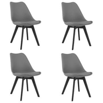 shumee Stol Mark - grafitne/črne noge x 4