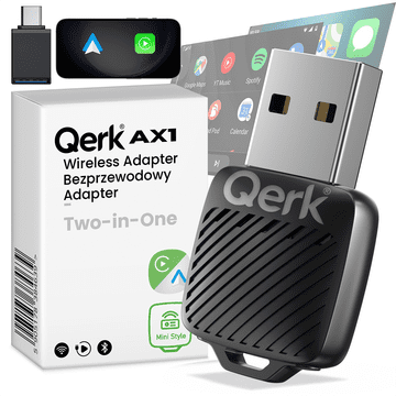 shumee Android Auto CarPlay adapter Qerk AX1 brezžični Wifi 6 Bluetooth 5.4 mini modul