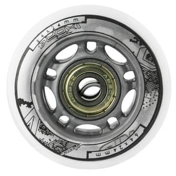 Nils Extreme PU 64x24 82A bela (4 kosi) + abec-7 (8 kosov) nils extreme set