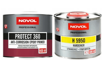 NOVOL Protect 360 - antikorozijski epoksidni temeljni premaz siv 0,4 + 0,4 l