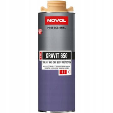 NOVOL Novol Gravit 650 Tesnilna masa Zaščitno sredstvo 2v1 Bež 1L