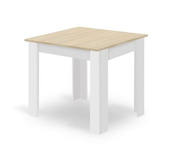 shumee NP Miza 80x80 Sonoma hrast + bela